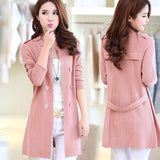 Casual Warm Long Design Knitted Coat Cardigan