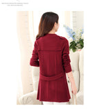 Casual Warm Long Design Knitted Coat Cardigan