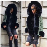 Real Fox Fur Parka Genuine Fox Fur Coat