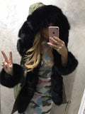 Real Fox Fur Parka Genuine Fox Fur Coat