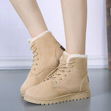 Suede Ankle Snow Warm Fur Plush Insole Boot