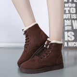 Suede Ankle Snow Warm Fur Plush Insole Boot