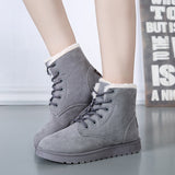 Suede Ankle Snow Warm Fur Plush Insole Boot