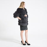 Natural Fur Winter Long Detachable Warm Thick Real Fox Fur Parka