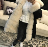 Real Fur Parka High Quality Rex Fur Lining Fox Fur Collar