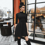 Elegant Off Shoulder O-Collar Half Sleeve Party Dress