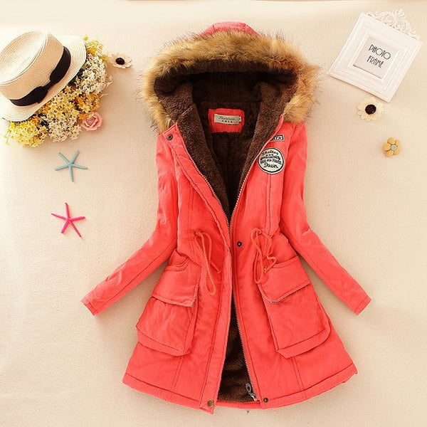 Elegant Thickening Cotton Winter Outwear Parka