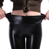 Leather Legging High Waist Stretch Slim Legging