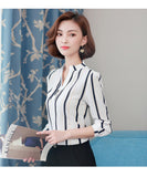 Elegant Long-Sleeve Chiffon Ruffle Work Tops