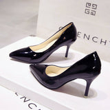 Sexy Pointed Toe Pumps Patent Leather High Heel