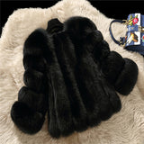 Real Fox Fur Coat Thick whole Short Natural Fox Fur Jacket