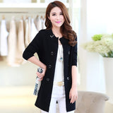 Casual Warm Long Design Knitted Coat Cardigan