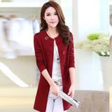 Casual Warm Long Design Knitted Coat Cardigan