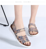 Flat Woven Wedge Sandal