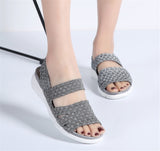 Flat Woven Wedge Sandal