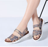 Flat Woven Wedge Sandal