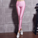 Hot Selling Fluorescent Shiny Leggings Spandex Shinny Elasticity