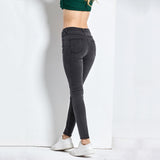 High Waist Elastic Denim Skinny Classic Pencil Jeans