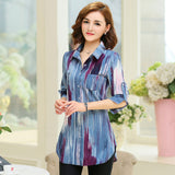 Long Style Cotton Top Long Sleeve Shirt