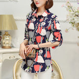 Long Style Cotton Top Long Sleeve Shirt