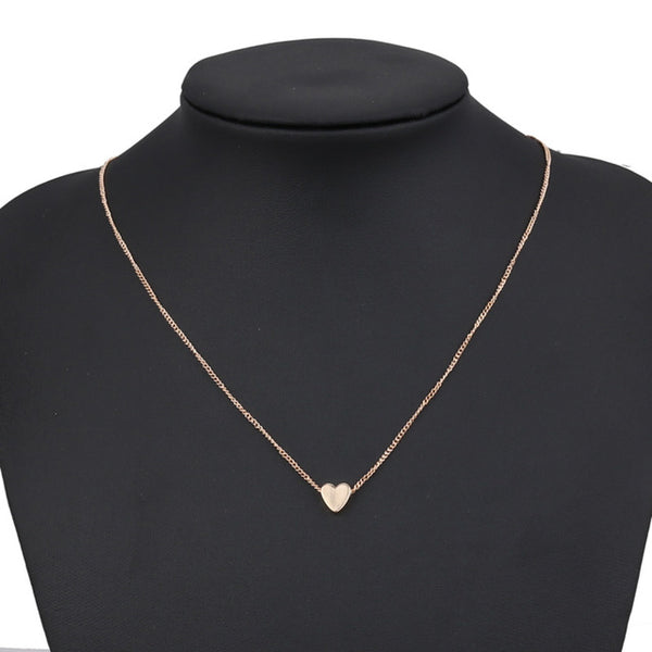 Clavicle Chain Necklaces Sequins Love Heart Necklaces & Pendant