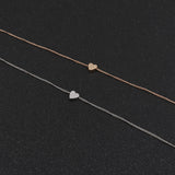 Clavicle Chain Necklaces Sequins Love Heart Necklaces & Pendant