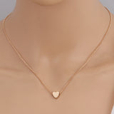 Clavicle Chain Necklaces Sequins Love Heart Necklaces & Pendant