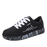 Vulcanized Lace-up Breathable Walking Canvas Sneaker