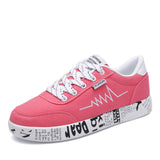 Vulcanized Lace-up Breathable Walking Canvas Sneaker