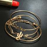 Elegant Bracelet Bohemian Geometric Metal Chain Bracelet