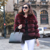 Sexy Short Slim Outwear Luxury Natural Real Fur Coat