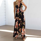Floral Vestidos Mujeres Sexy Maxi