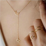 Personality Circle Lariat Pendant Gold Color High Quality Choker Necklace