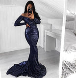 Elegant Long Sleeve Sexy Maxi Dress