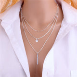 Hot Multilayer Coin Tassels Lariat Bar Necklaces Beads Choker Feather Pendants