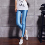 Hot Selling Fluorescent Shiny Leggings Spandex Shinny Elasticity