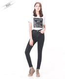 High Waist Elastic Plus Stretch denim Skinny pencil Jeans