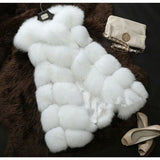 Faux Fur Casual Slim Sleeveless Fur Vest