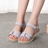 Comfortable Leather Casual Hook Loop Sandal