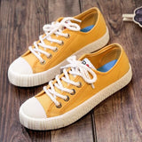 Vulcanize Spring Casual Canvas Breathable Walking Shoes