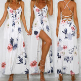 Floral Vestidos Mujeres Sexy Maxi