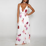 Floral Vestidos Mujeres Sexy Maxi
