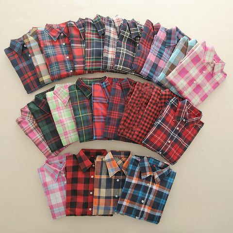 Long Sleeve Shirts Flannel Plaid Shirt