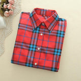 Long Sleeve Shirts Flannel Plaid Shirt