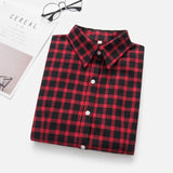 Long Sleeve Shirts Flannel Plaid Shirt