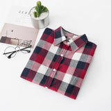 Long Sleeve Shirts Flannel Plaid Shirt