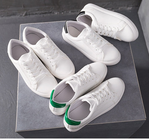 Vulcanize White Platform Casual Shoes