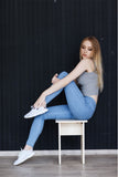 Pencil High Waist Sexy Slim Elastic Skinny Jeans