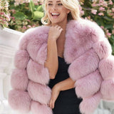 Real Fox Fur 4 Panels Natural Genuine Fox Fur