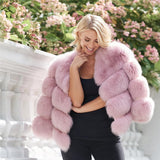 Real Fox Fur 4 Panels Natural Genuine Fox Fur